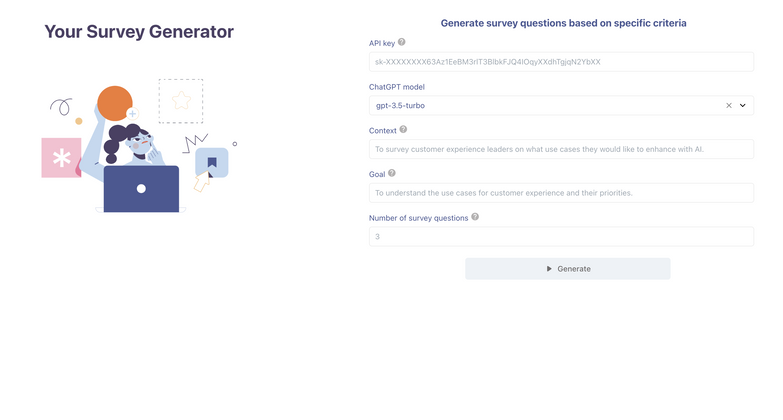 Cover image for Survey Generator Template